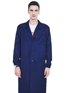 深藍色大褂工作服定做
